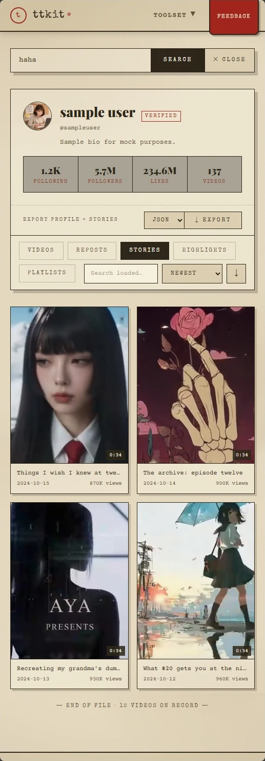 An account's active Stories as shown by the viewer